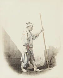 Japanese man with bell