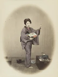 Japanese woman in traditional dress