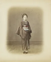 Japanese woman in traditional dress
