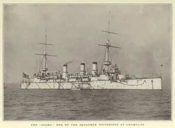 The Asama, One of the Squadron Victorious at Chemulpo
