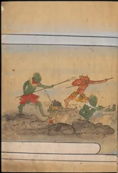 Armed goblins, illustration from the 