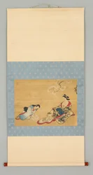 Courtesan and Attendant Selecting Kimono Designs, c.1700