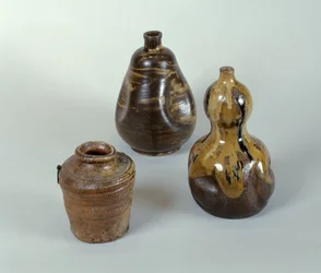 Jar, Sake Bottle and Ceramic Gourd