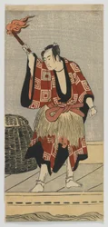 Kabuki Actor Ichikawa Monnosuke II as a Fisherman, Edo period, late 1780s or early 1790s