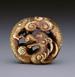 Netsuke Depicting a Water Dragon, c.1870-80