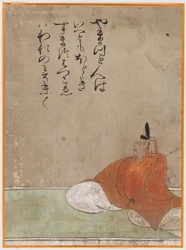 One of the Sanjurokkasen, album leaf