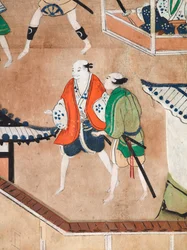 Osakazu Byobu - Japanese Eight-Panel Folding Screen