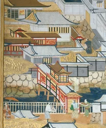 Osakazu Byobu - Japanese Eight-Panel Folding Screen