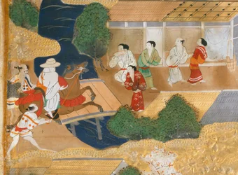 Osakazu Byobu - Japanese eight-panel folding screen