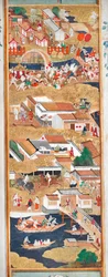 Osakazu Byobu - Japanese eight-panel folding screen
