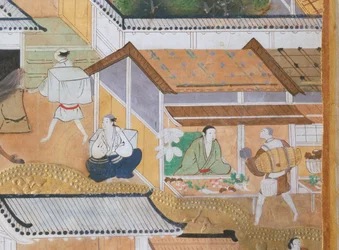 Osakazu Byobu - Japanese eight-panel folding screen