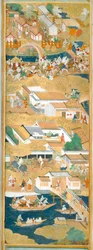 Osakazu Byobu - Japanese eight-panel folding screen