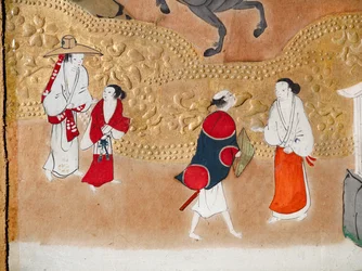 Osakazu Byobu - Japanese eight-panel folding screen