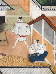 Osakazu Byobu - Japanese eight-panel folding screen