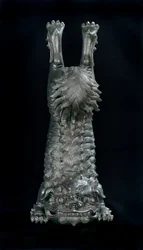 Perfume burner in the shape of a Chinese lion