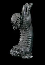 Perfume burner in the shape of a Chinese lion
