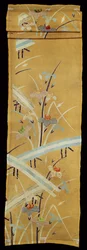 Textile sample with Irises and Bridges