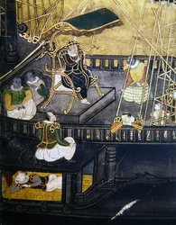 The Arrival of the Portuguese in Japan, (detail)