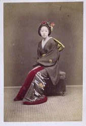 Young Girl in a Kimono, c.1860-70