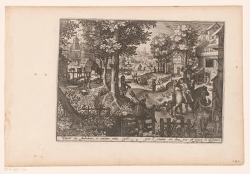 Landscape with the Story of the Good Samaritan: Arrival at the Inn Story of the Good Samaritan (series title)