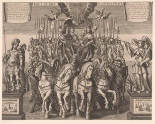 Louis XIII and Anne of Austria with the Dauphin and the Duke of Anjou in a Carriage Pulled by Four Horses