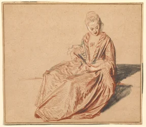 Seated Woman with a Fan