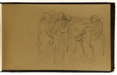 Study of an Assembly of People, One Kneeling (p. 70 of the Album)