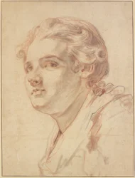 Young Man in Three-Quarter Profile Facing Left
