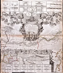 Project for the construction of a channel of communication between the Atlantic ocean and the Mediterranean sea, inclusive part approximately between Pexiora and Ouveillan; in the region of Languedoc-Roussillon, France