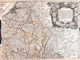 South Netherlands, Belgium, France (Region: Nord-Pas-de-Calais, Picardy, Île-de-France, east Centre, north Burgundy, north Franche-Comté, Champagne-Ardenne, Lorraine, Alsace), Switzerland (Canton: Jura, Basel-Stadt, Basel-Lapd, Solothurn, Aargau, Zurich, S