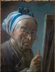 Self-Portrait of Chardin with Pince-Nez