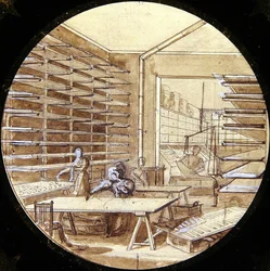Design for a Sevres Plate, from the Service des Arts Industriels