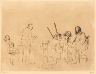 Before the Supper at Emmaus (1st plate)