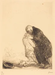 The Return of the Prodigal Son (third plate)