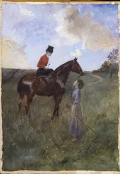Woman on Horseback and Shepherdess