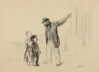 a) The Church of Their Fathers (recto); b) Man with Cigarette (verso)