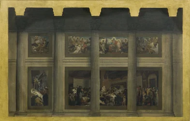 Sketch for the Pantheon: The Death of Saint Genevieve