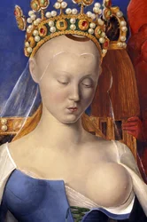 (Detail) of The Nursing Virgin Depicted as Agnes Sorel (after the Virgin of Antwerp, by Jean Fouquet, circa 1452-1455)