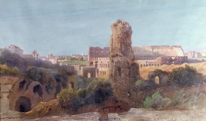 View of Rome and the Colosseum