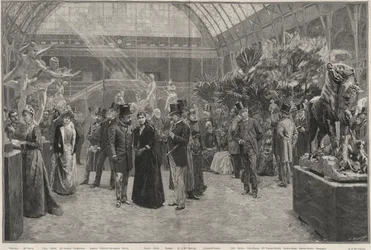 The opening day of the Société nationale des beaux-arts at the Palais des Champs-Élysées, Paris