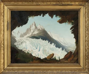 View of the Alps Taken from the Vault Named the Chapeau of the Woods Glacier