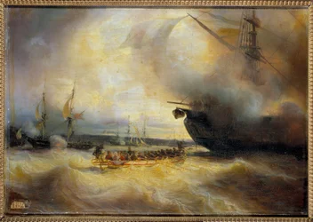 King Louis Philippe I and the Royal Family in the Harbor of Cherbourg on September 3
