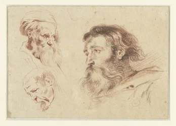 Three Male Heads