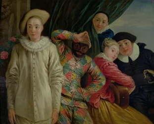 Harlequin, Pierrot and Scapin