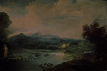 Landscape with a Waterfall