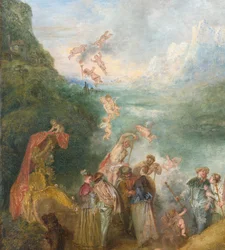 Pilgrimage to Cythera Embarkation for Cythera (detail), 1717