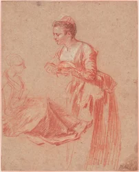 Two Figure Studies of a Young Woman