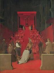 Fernando Alvarez de Toledo, 3rd Duke of Alba in the Cathedral of St. Gudule, 1815