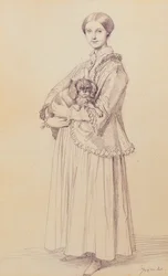 Portrait of Mademoiselle Marie Reiset, later Vicomtesse Adolphe-Louis-Edgar de Segur-Lamoignon, 1850