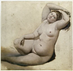 Study for the Turkish Bath: The Woman with the Three Arms (detail)
